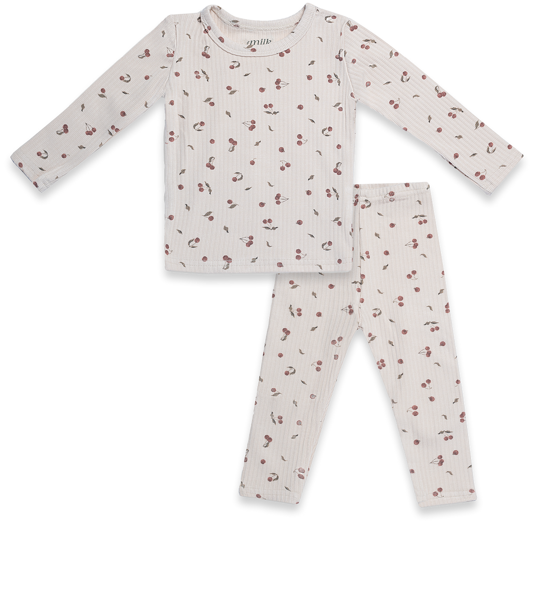 RIBBED SETS-CHERRY