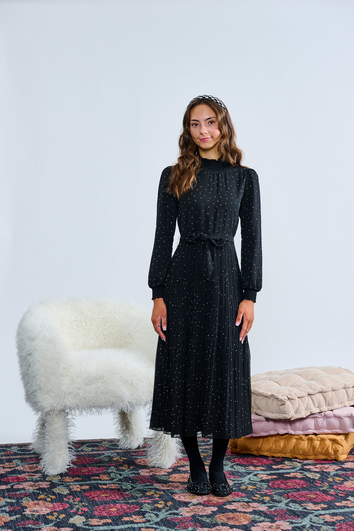 dixie mini dress black sparkle Laurent Chiffon S / Black it’s your go included_singles_day-2025 Short Sleeve V-Neck Short Size:XXL / US 14