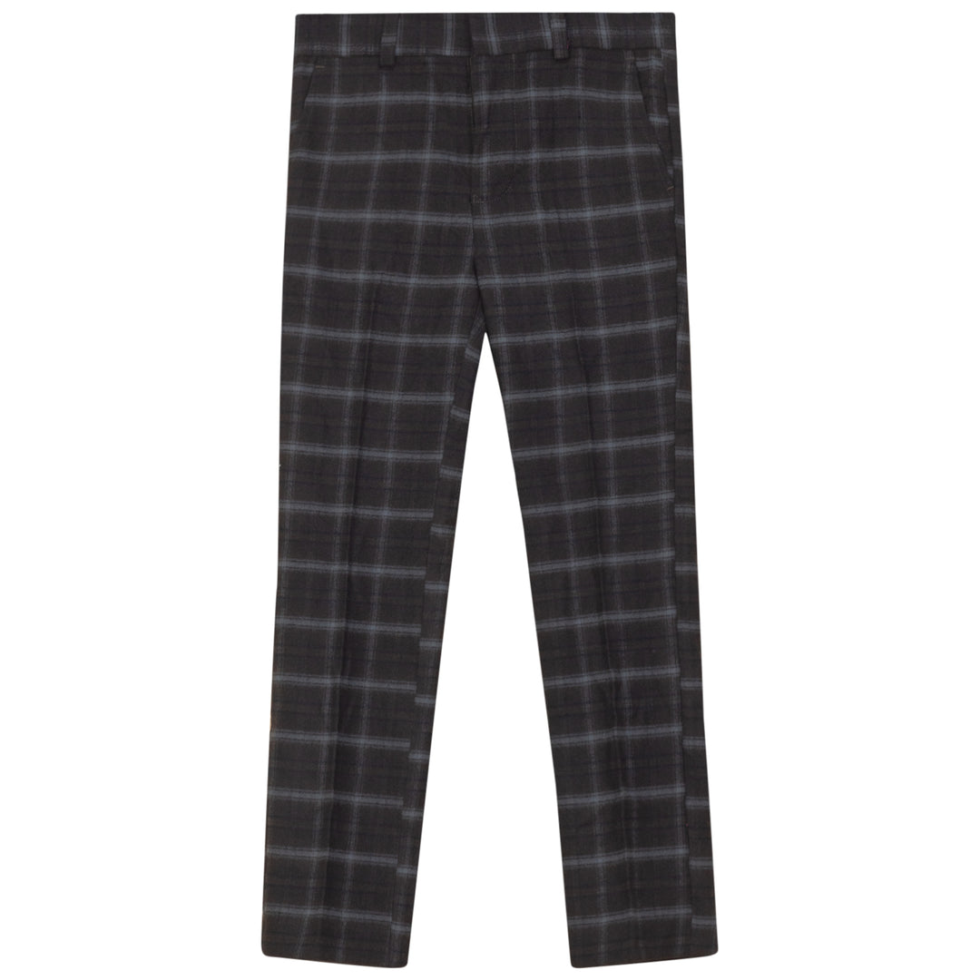 TREK-LONG PANTS-COFFEE PLAID