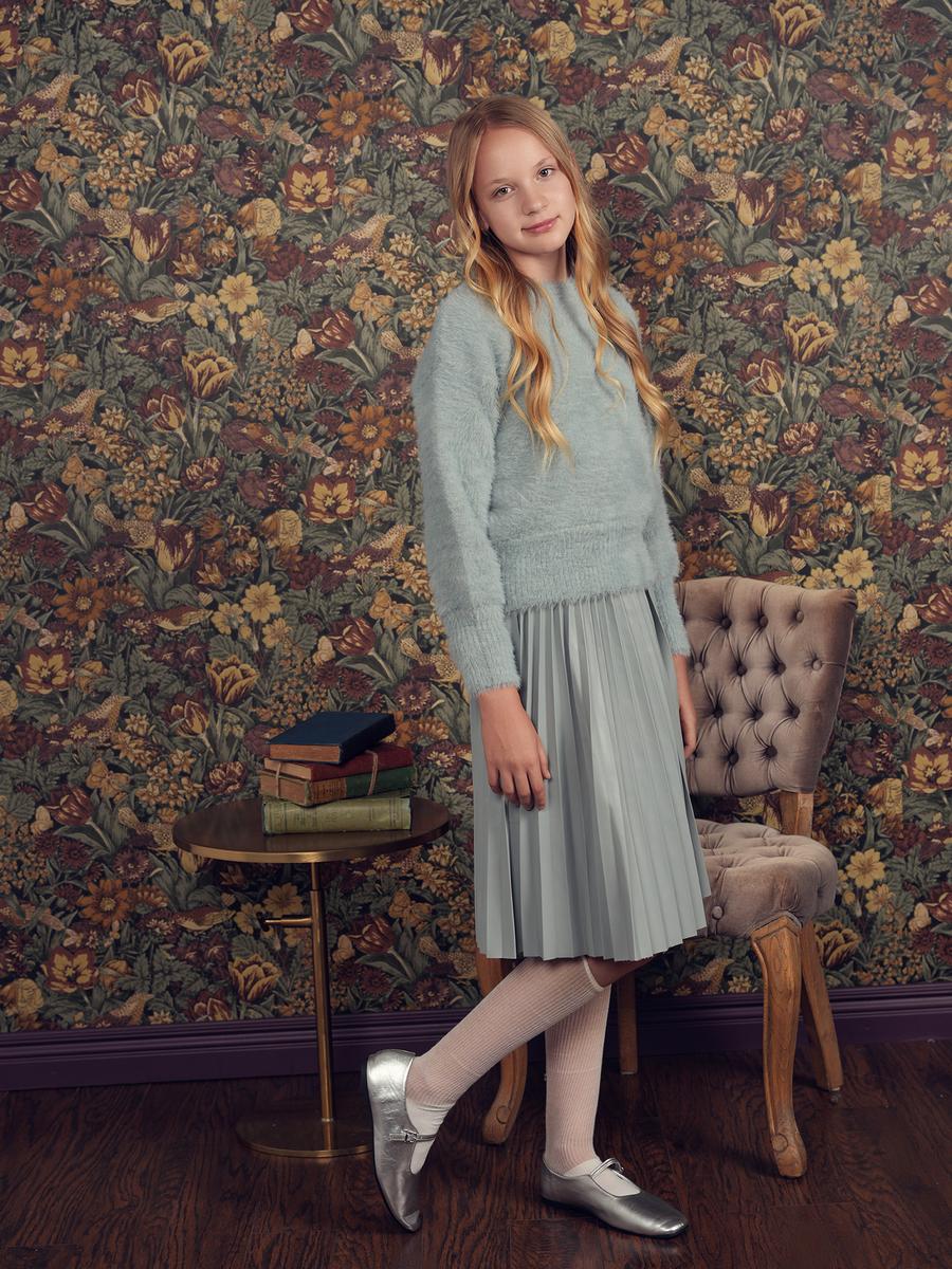 21-211E-Mohair Sweater-Powder Blue