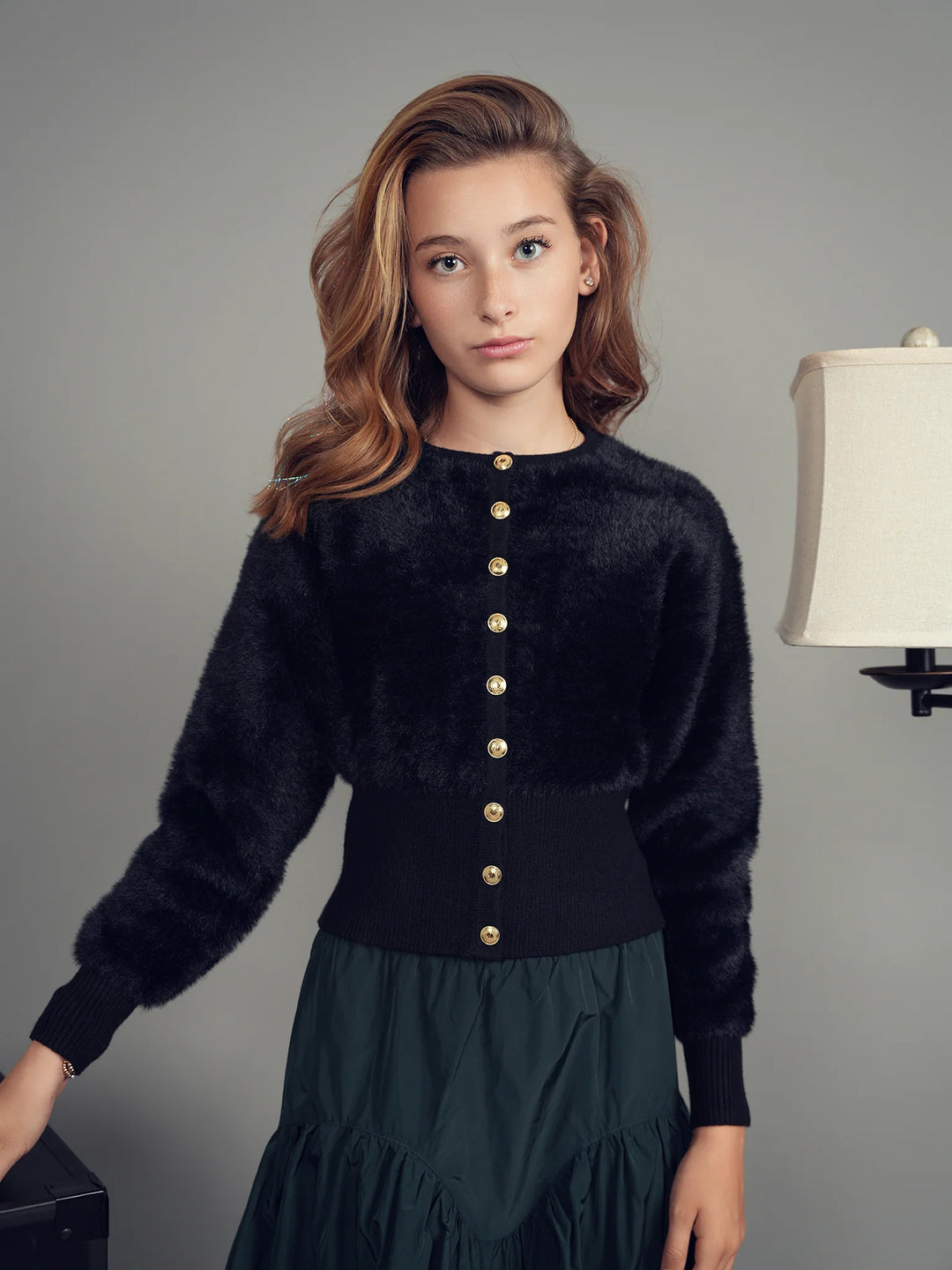 21-301A-Mohair Cardigan-Black