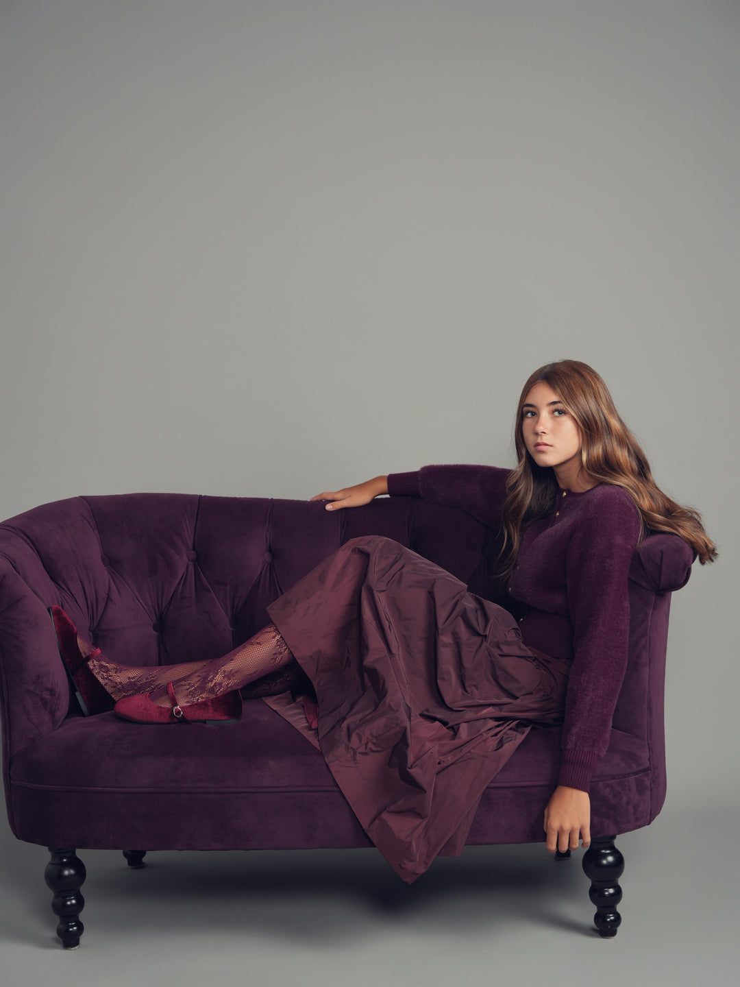 21-276B-Magnolia Midi Skirt-Plum