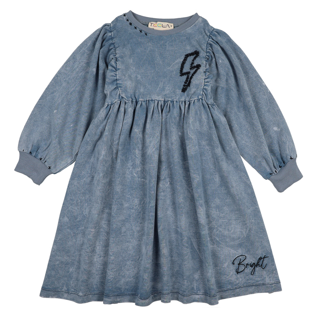 21-061B-Stitch Dress-Blue Wash