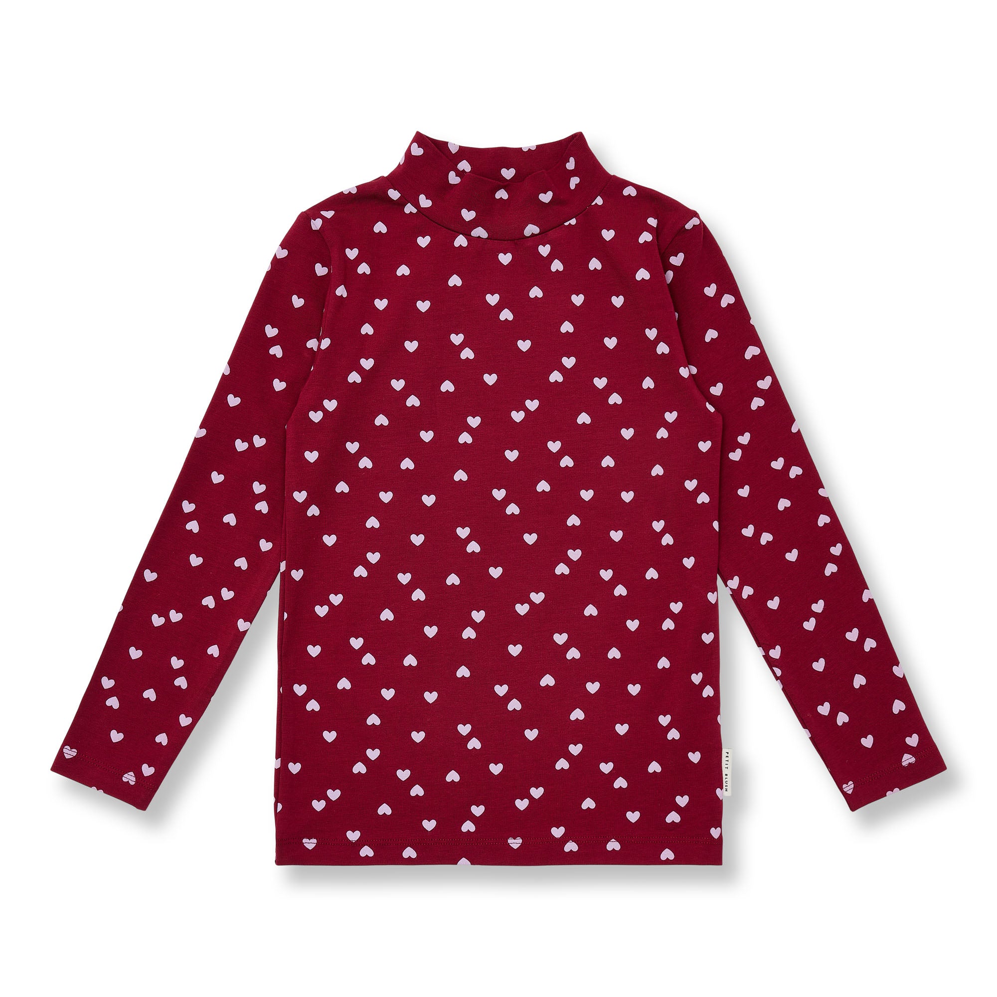 201 Turtle Neck - Hearts AOP – whoopikids