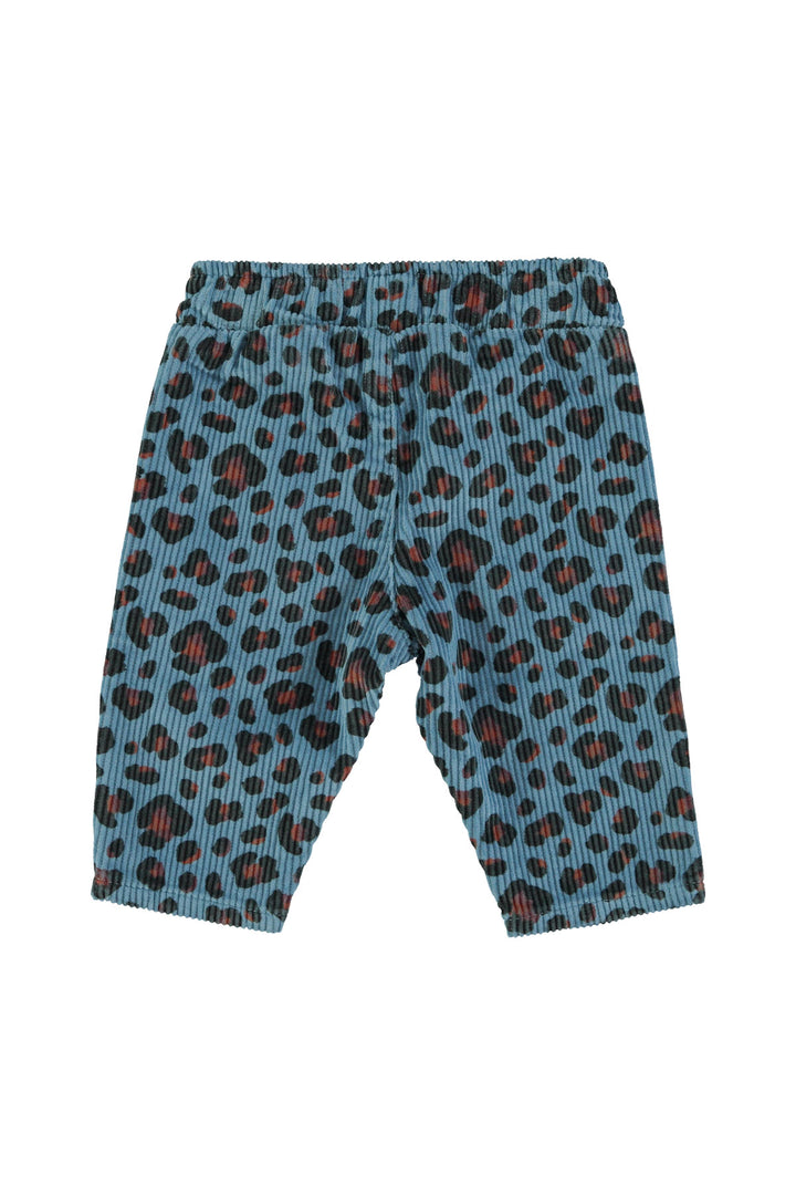 AW25.UN2501B-Unisex trousers | Blue w/ animal print-blue| cotton corduroy