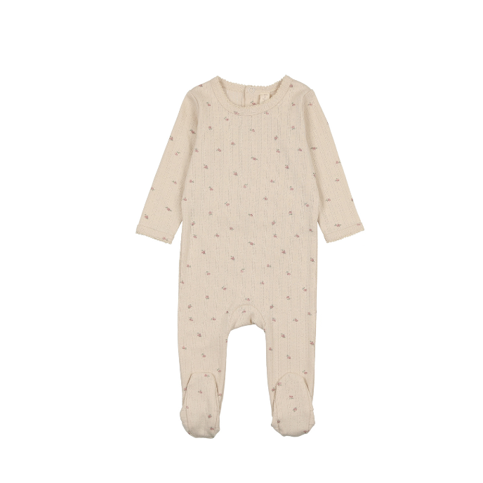 BLW25304FS-Printed Pointelle Footie Set-Rose Bud