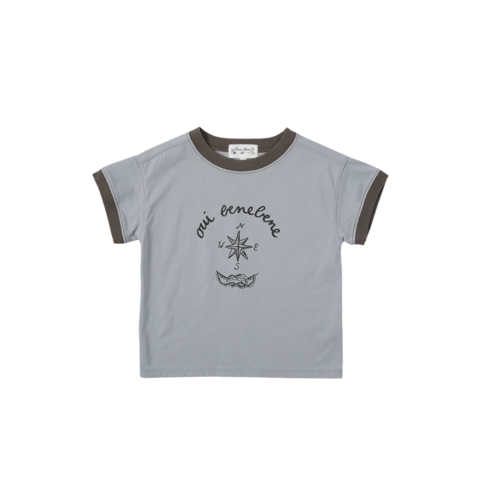 MARINE T-SHIRT-grayish blue