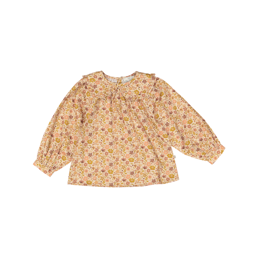 PALOMA BLOUSE-Garden Flowers Dusty Pink
