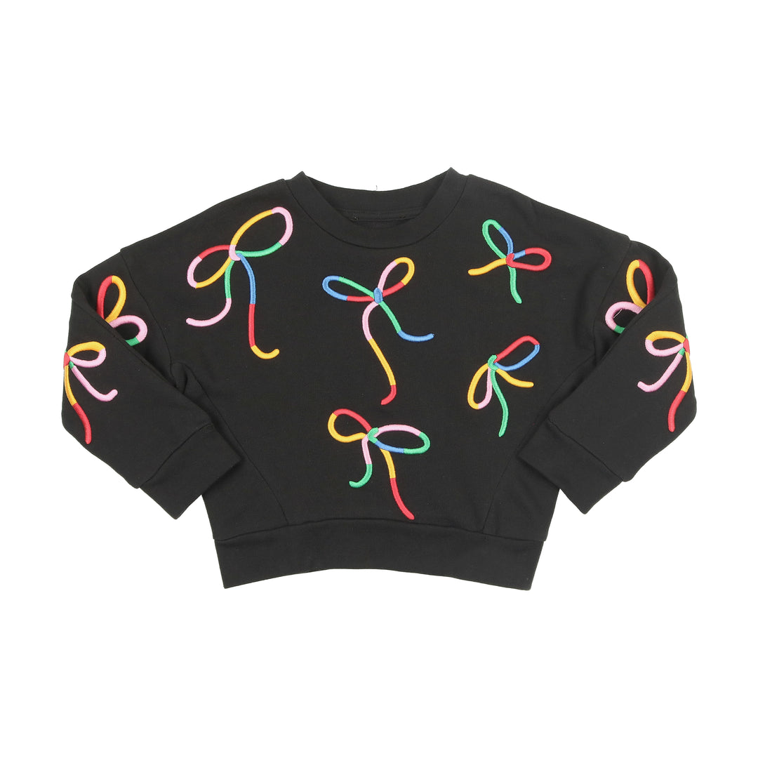 V652-COLORED BOW/STAR-COLORED BOW SWEATSHIRT