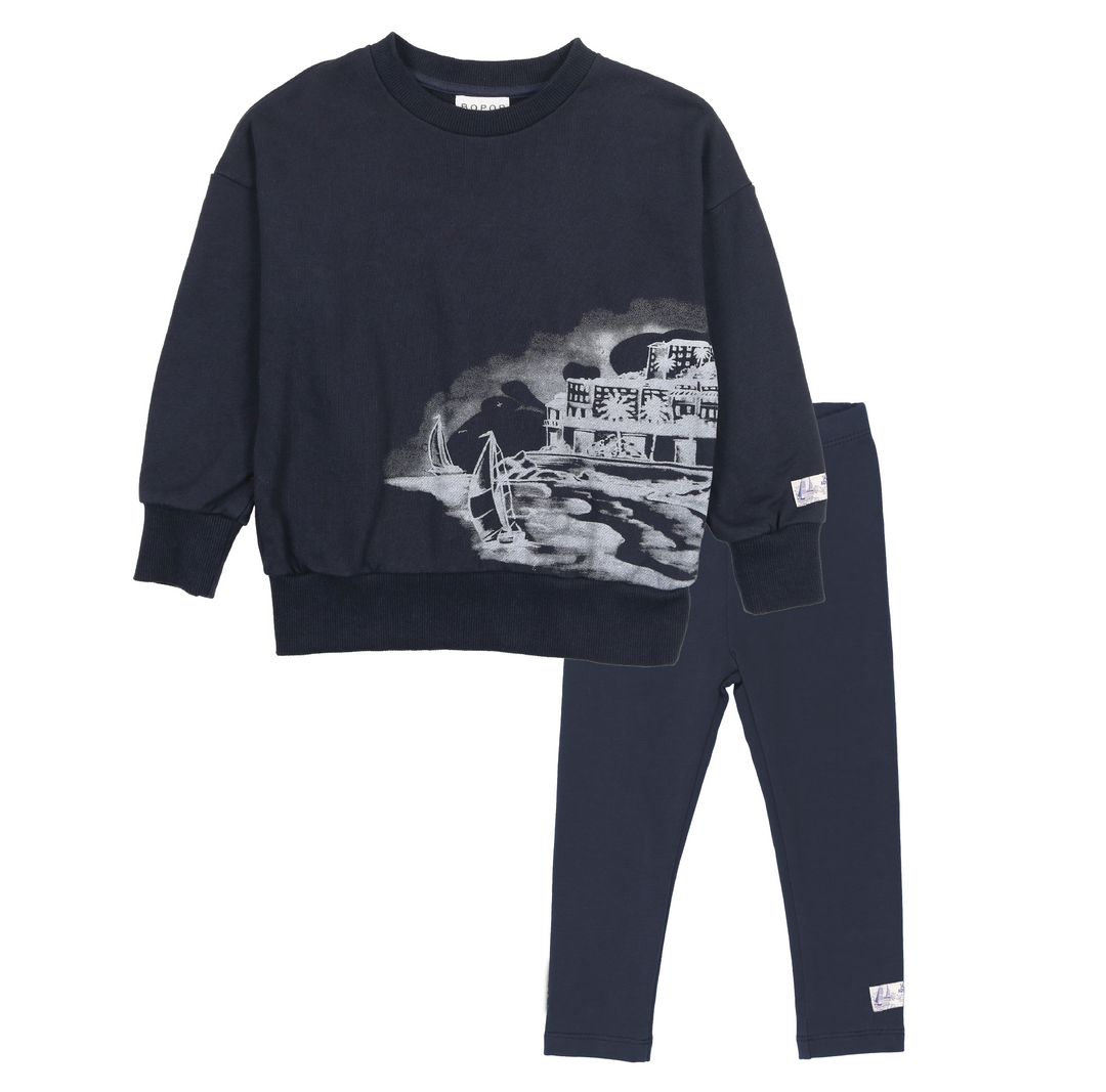 V668-NAVY SAILBOAT-SET