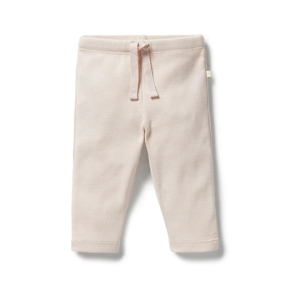 Dusty Rose Organic Rib Legging
