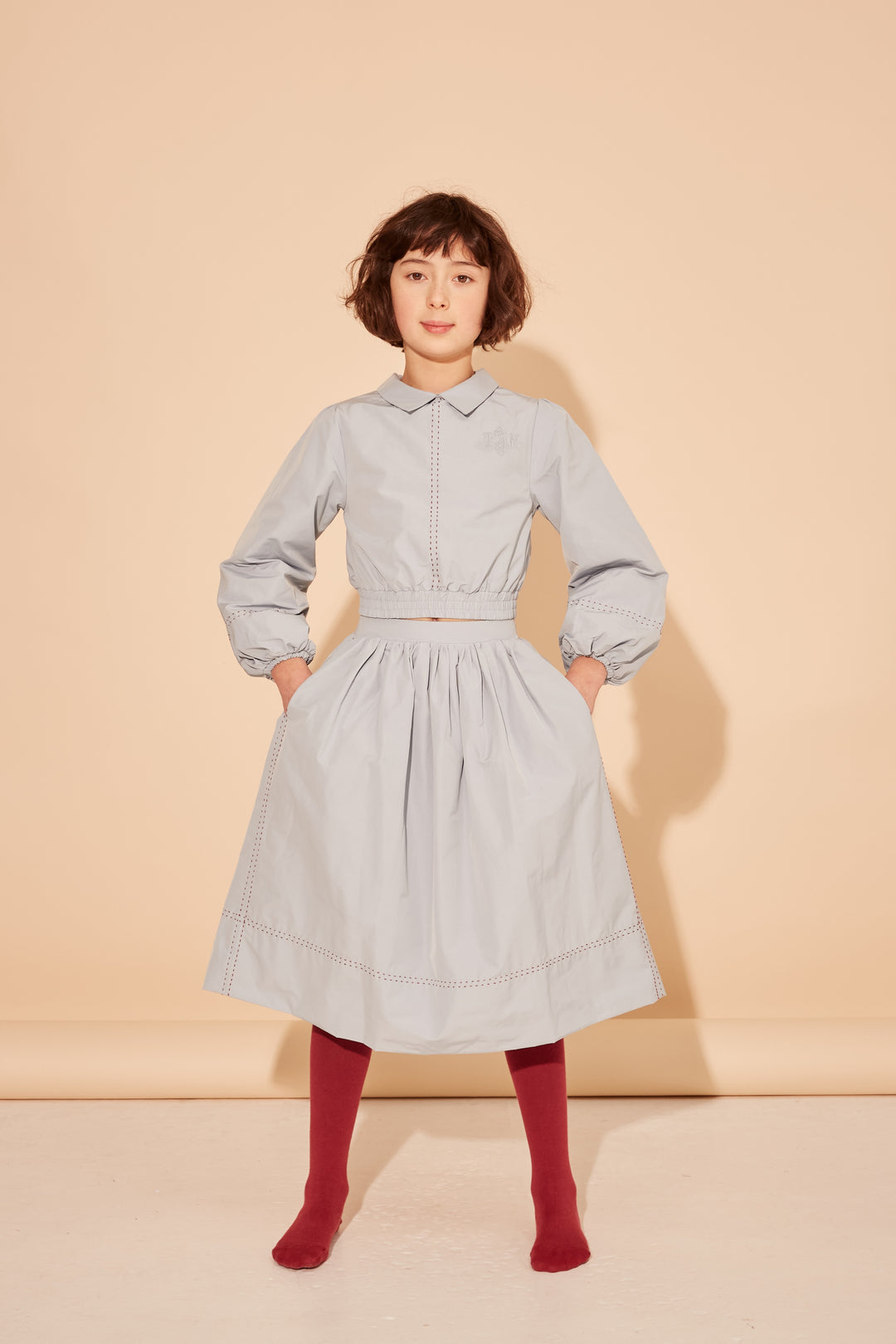 IN A ROUNDABOUT WAY SKIRT-BLUE MOON