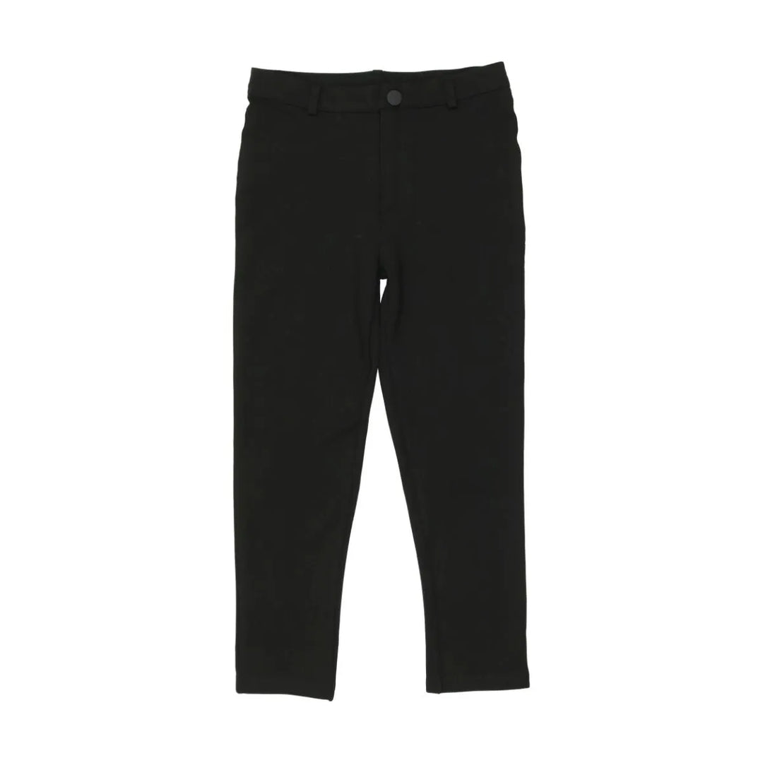 BNP175-Knitted Stretch Pants-Navy Pants