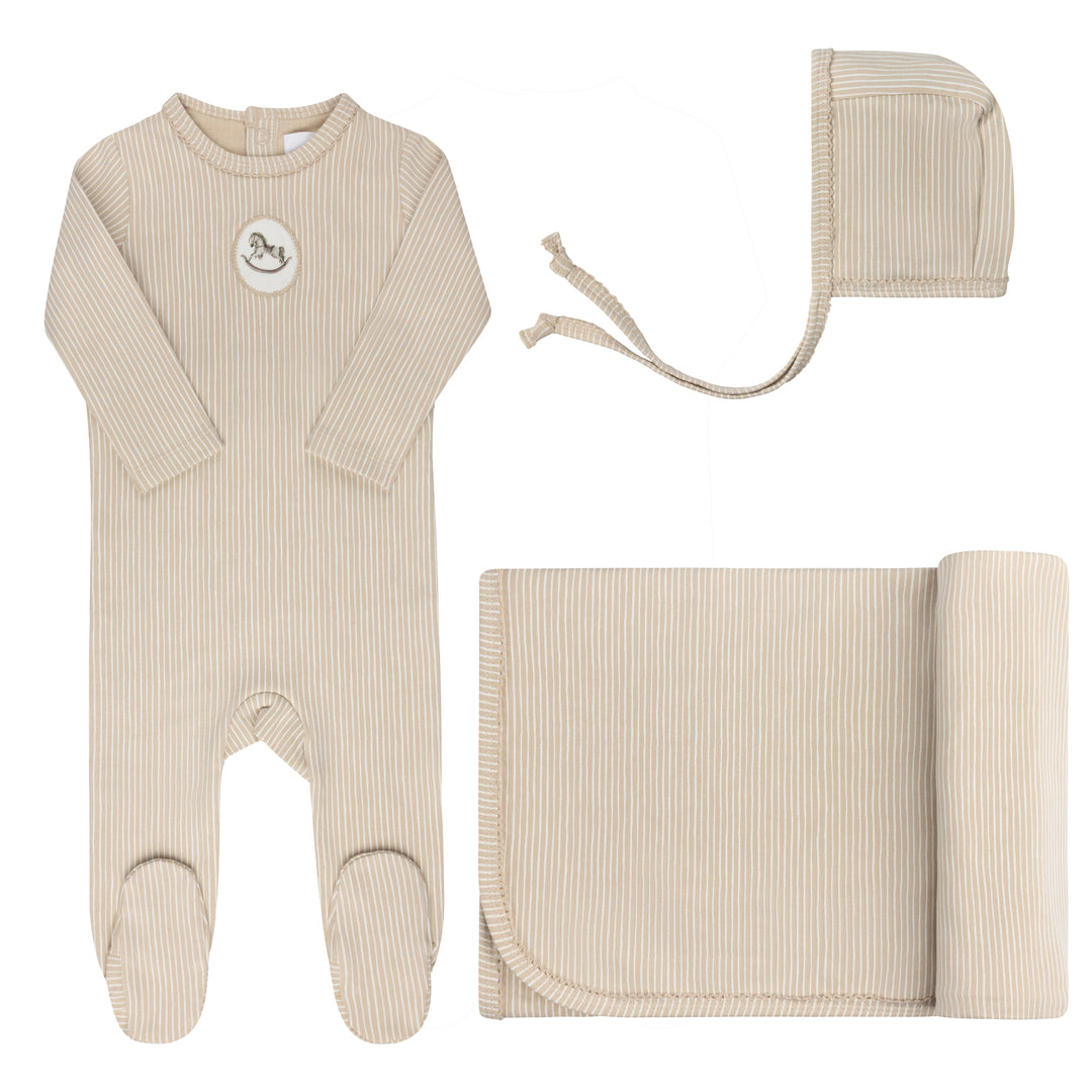 Rocking Horse-Tan-3 pc Set