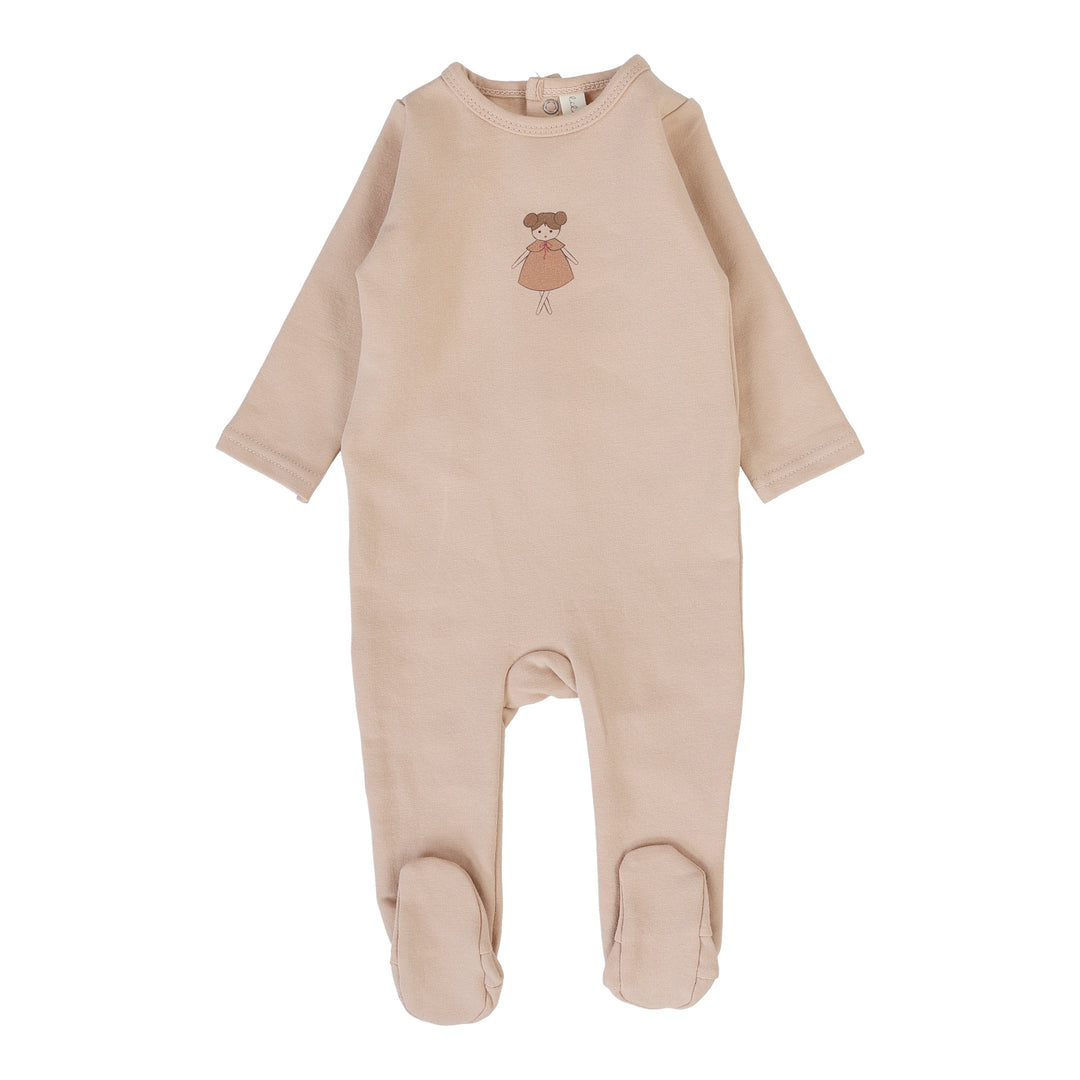 Graphic Footie-Dusty Pink