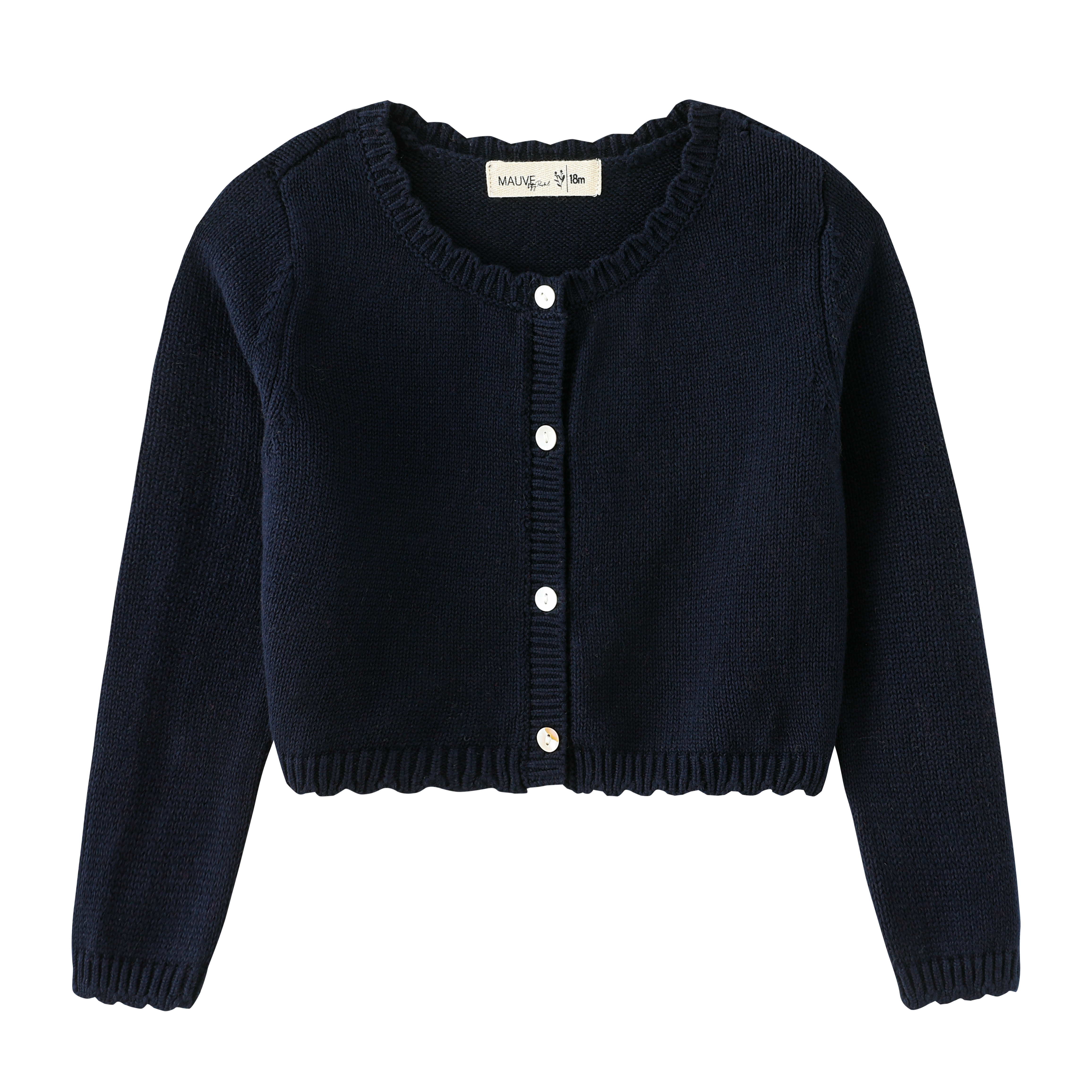 BUTTON FRONT CARDIGAN-NAVY – whoopikids