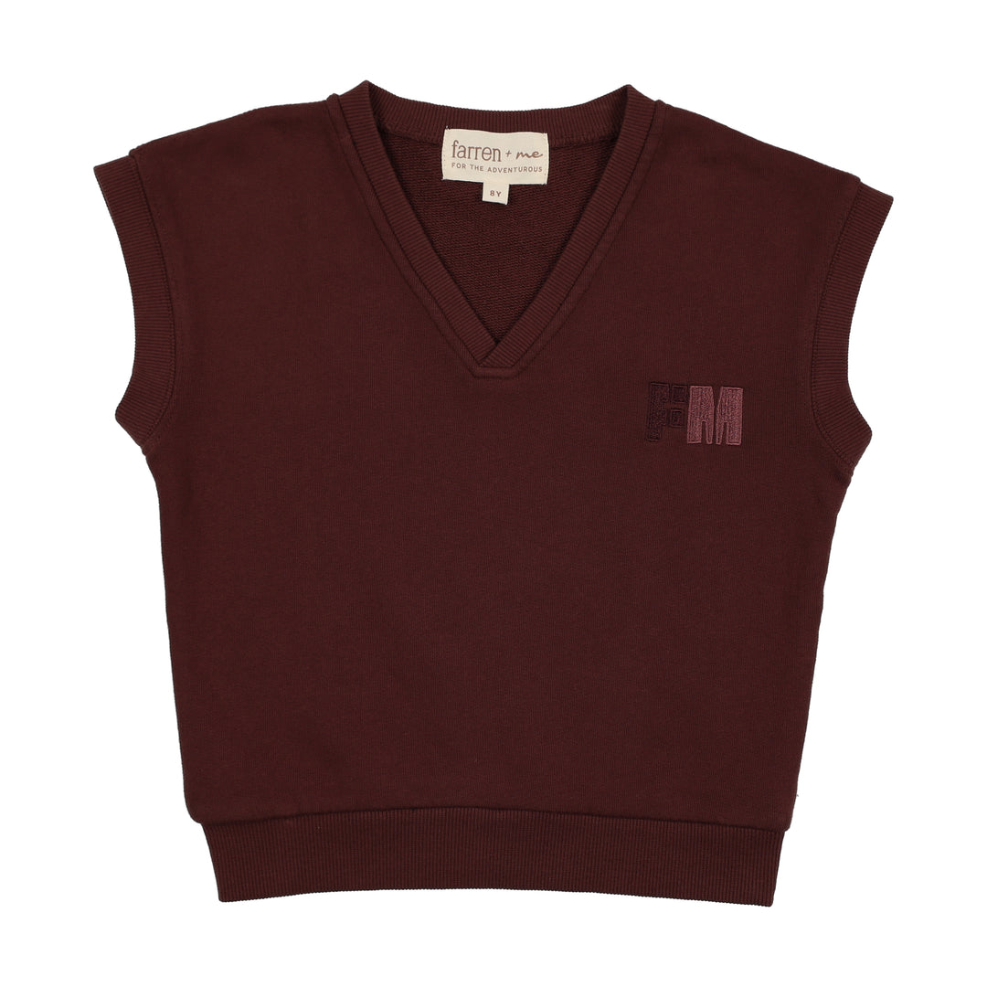 FAW25-10-French Terry Vest-Washed Burgundy