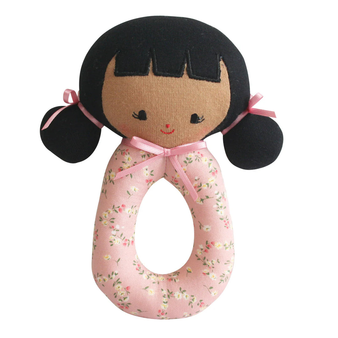 N9776PH - Audrey Grab Rattle Posy Heart