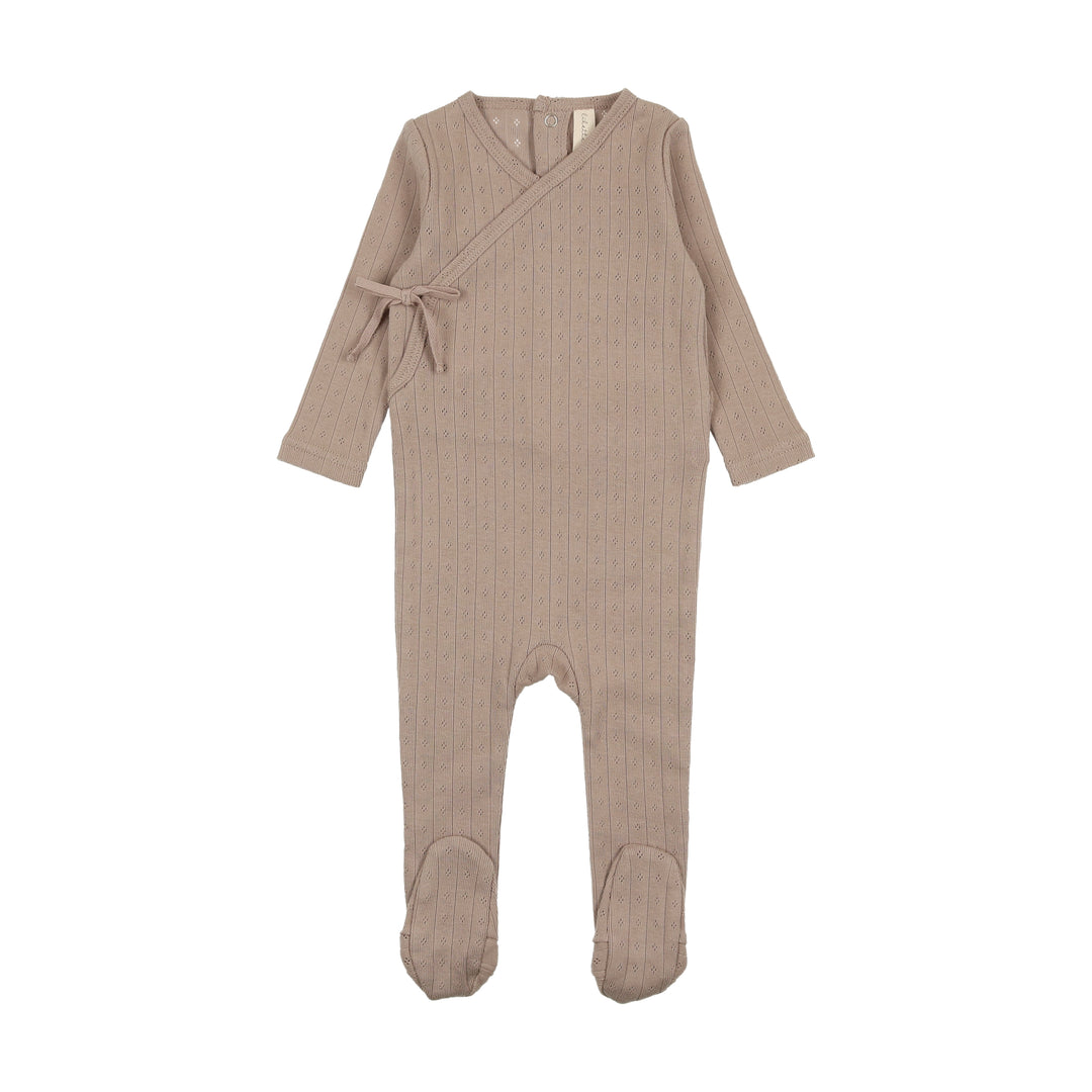 FINE POINTELLE FOOTIE-Taupe