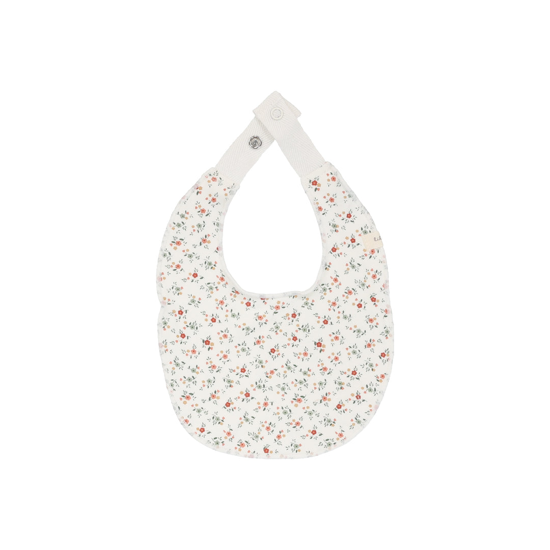 BOUQUET FLORAL BIB-WINTER WHITE/FLORAL