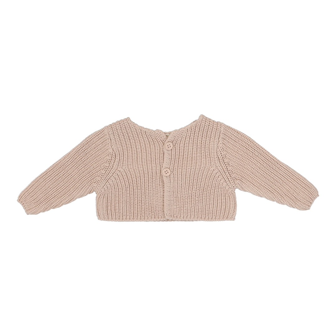 CHUNKY KNIT SHRUG-Blush