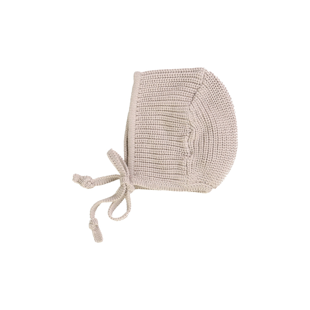CHUNKY KNIT BONNET-Oat