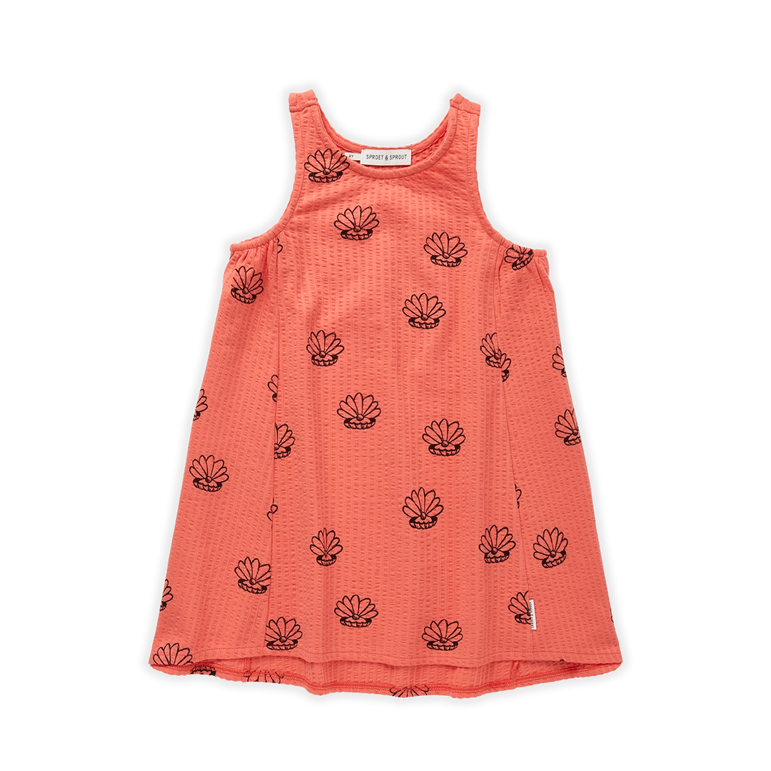 1203-DRESS LOOSE SHELL PRINT