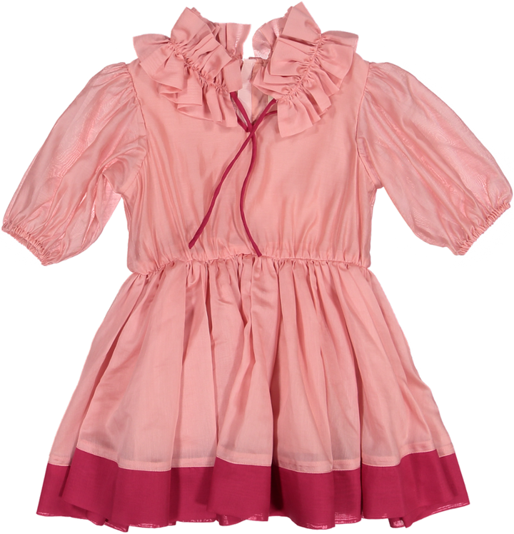 SIGHTSEER DRESS-Pink/Hot Pink