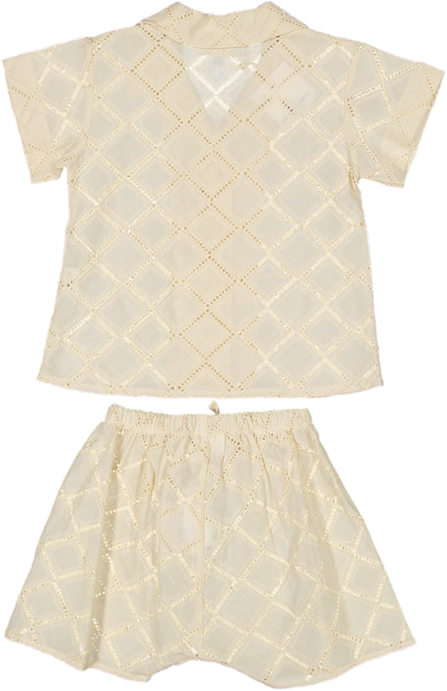 9014/6052-BABY SHIRT TELA BORDADA/PANTS SET