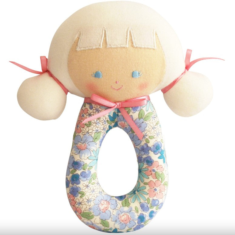 AUDREY GRAB RATTLE-LIBERTY BLUE