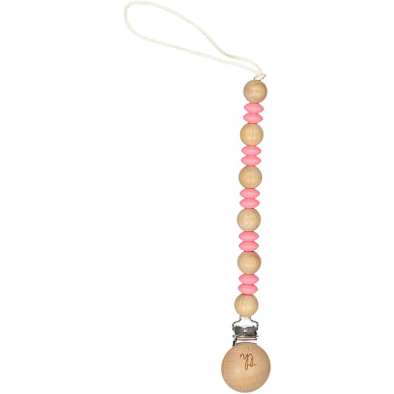 Petite Ori Pacifier & Toy Clip-Baby Pink (17)