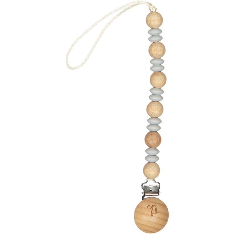 Petite Ori Pacifier & Toy Clip-Light Gray (03)