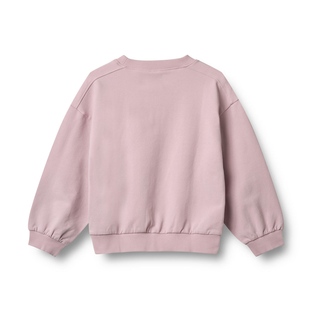 Sweatshirt L/S Embroidery Eliza (0347-673)-Lavendar Mist