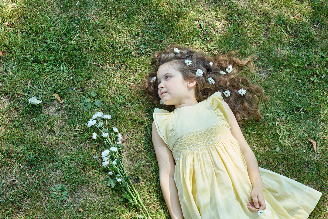 Kidiwi Handmade | Yellow Clarissa Dress for Girl