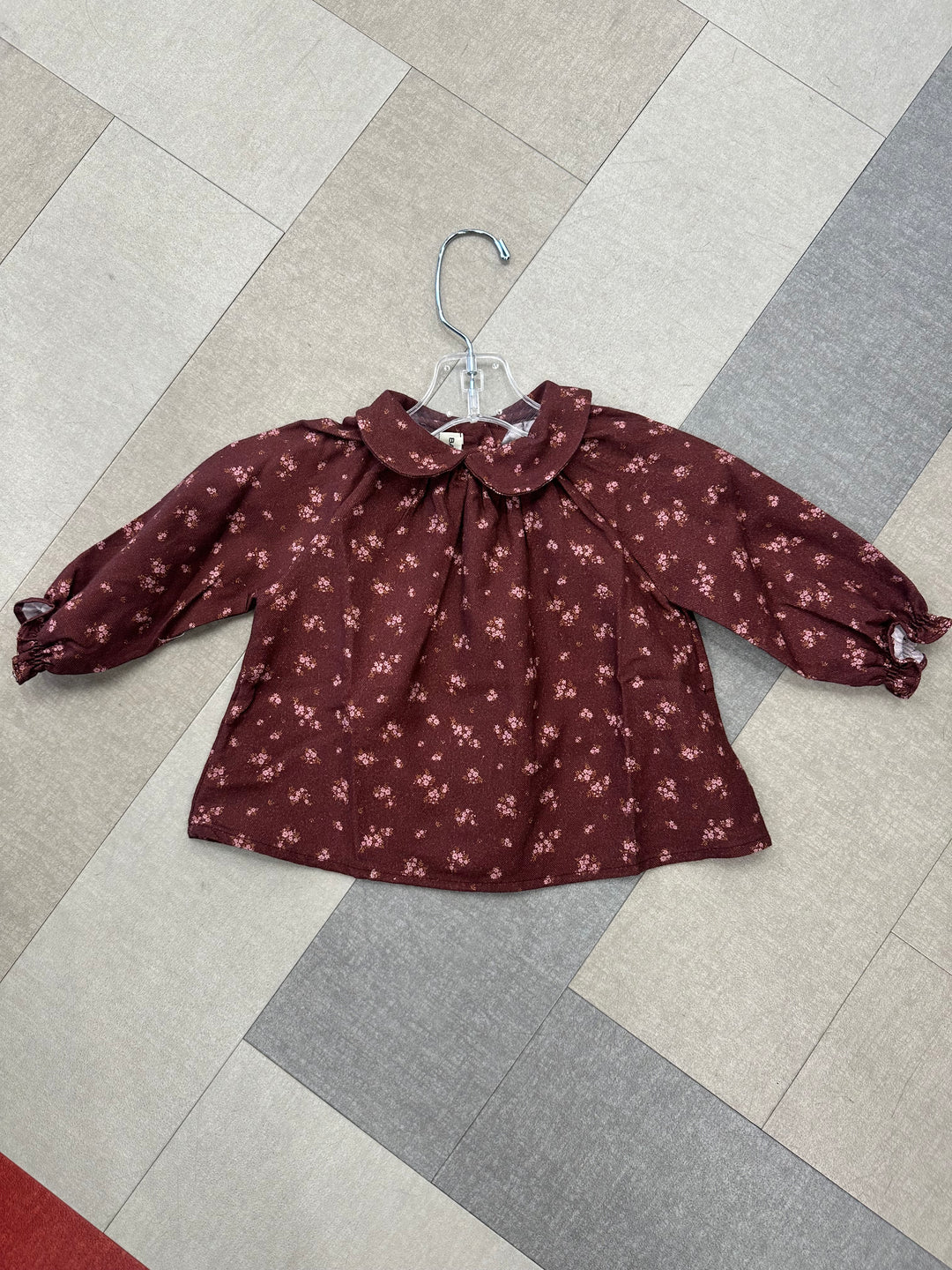 3/648072 FLOWERS CHEMISE - SMALL FLOWERS MELANZANA