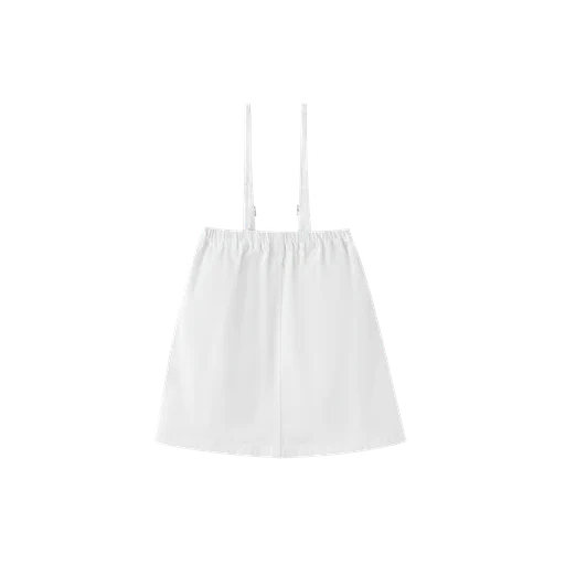 THIN STRAPPED JUMPER WITH POCKETS-WHITE
