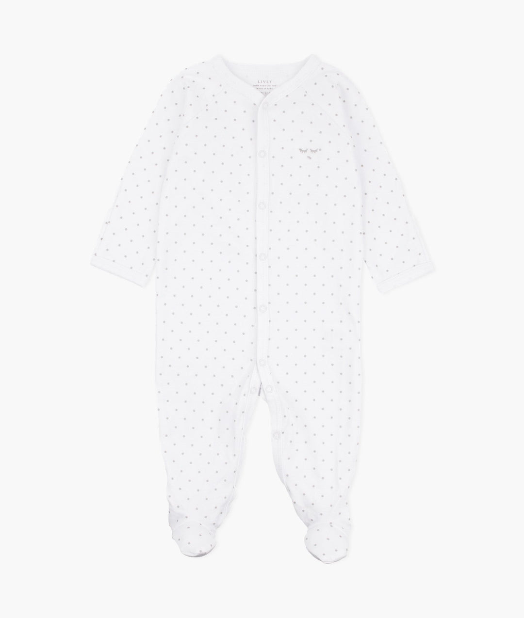 Saturday Simplicity Footie - White