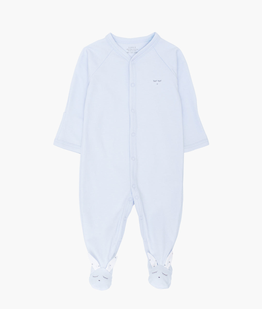 Bunny Simplicity Footie - Blue