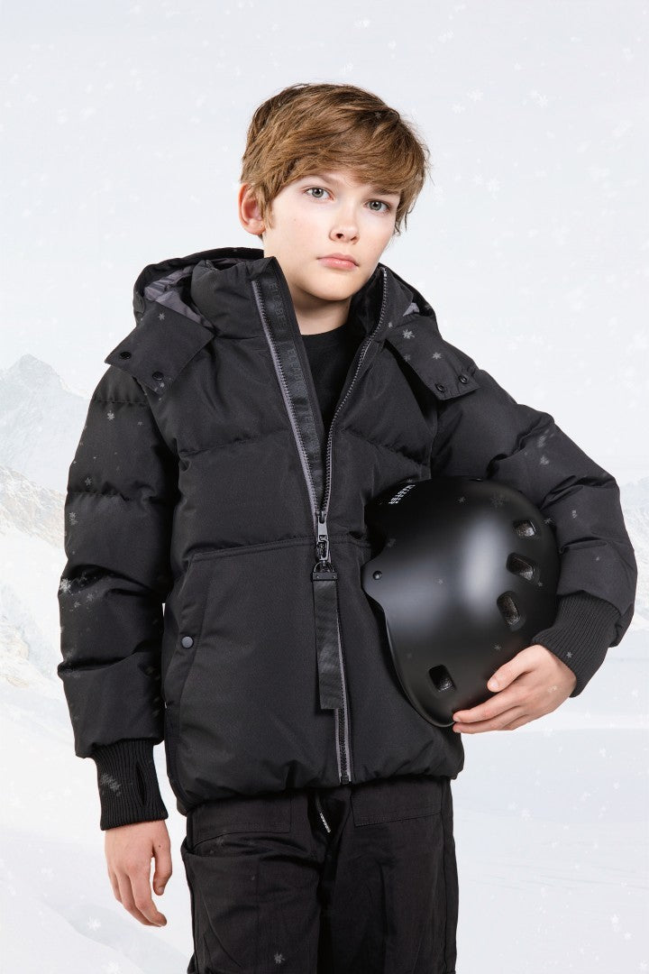 FW26-6001 ANDRES DOWN JACKET - Black/Blue zipper & lining