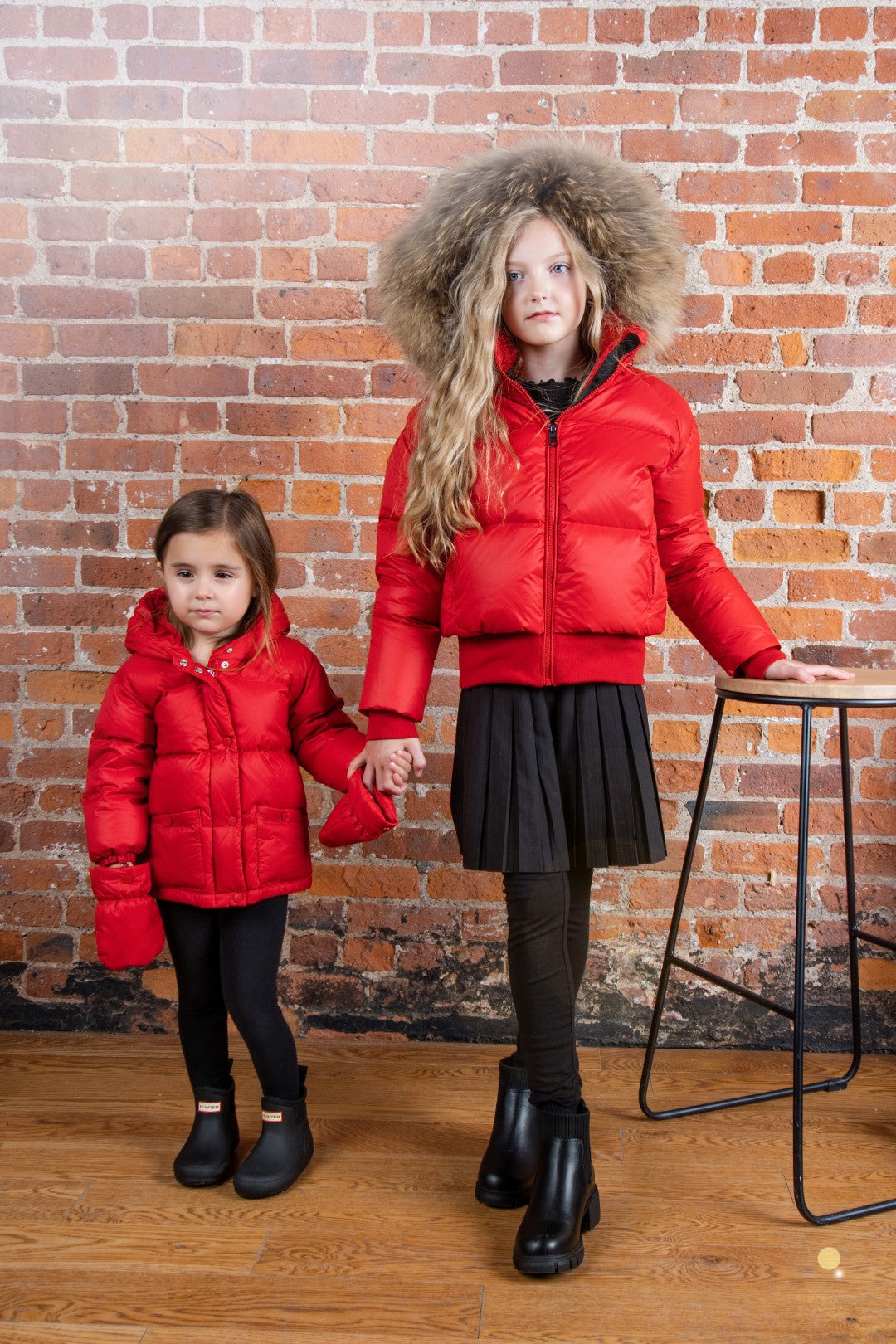 F25-5009B-EMMA DOWN BOMBER-Red Racoon