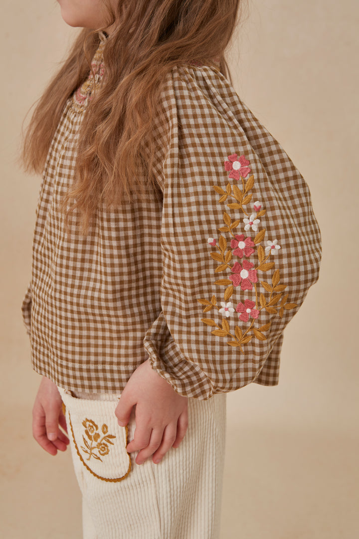 Evelina Shirt Green Check