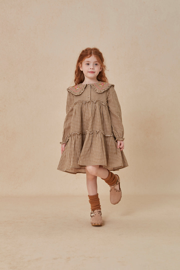 Viola Dress Green Check