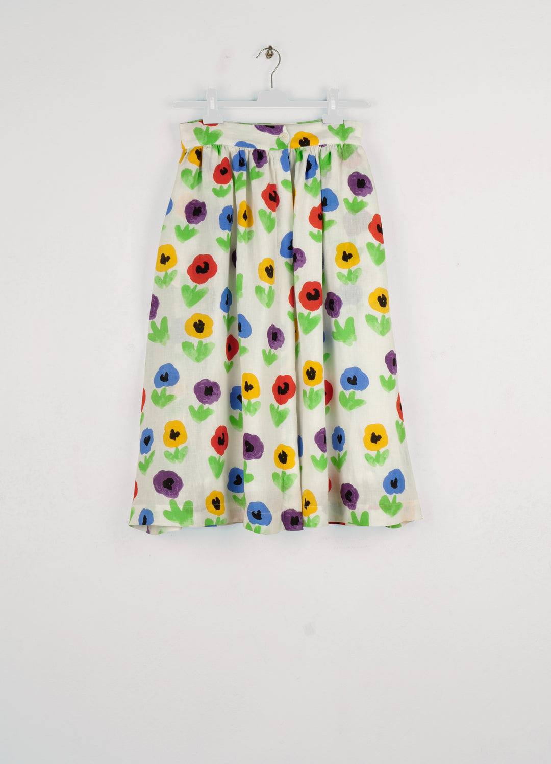 121/SKIRT MONA-ALL OVER PRINTED LINEN SKIRT-PENSEES