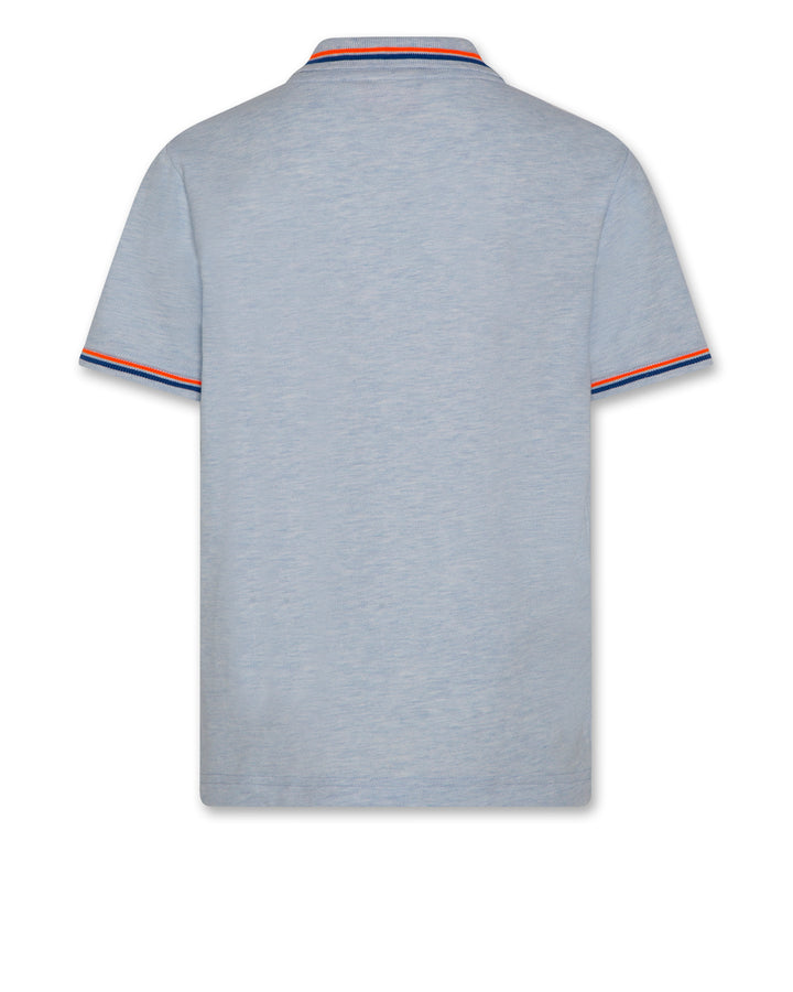CARTER POLO LOGO OL HEATHER LIGHT BLUE