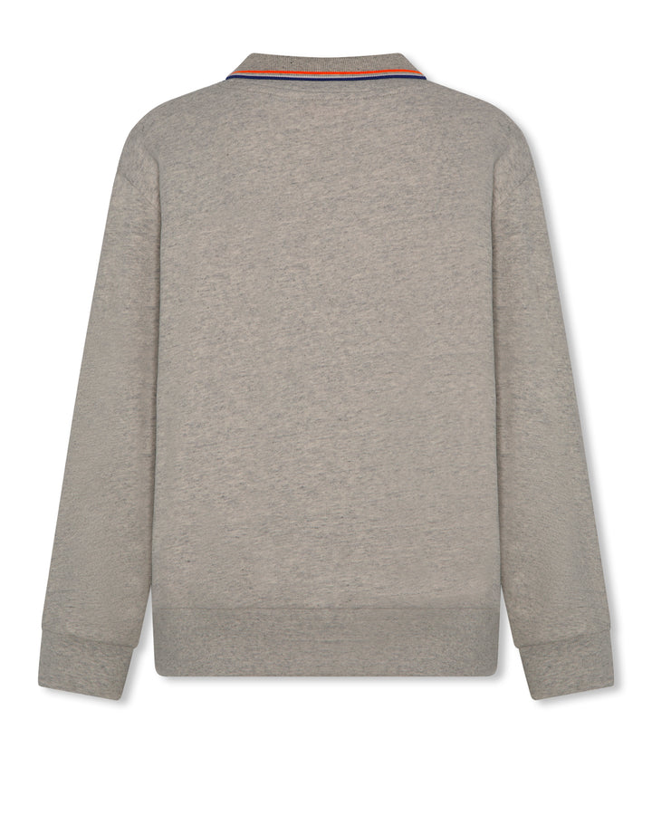 EMILIANO POLOSWEATER LOGO OL GREY MELANGE