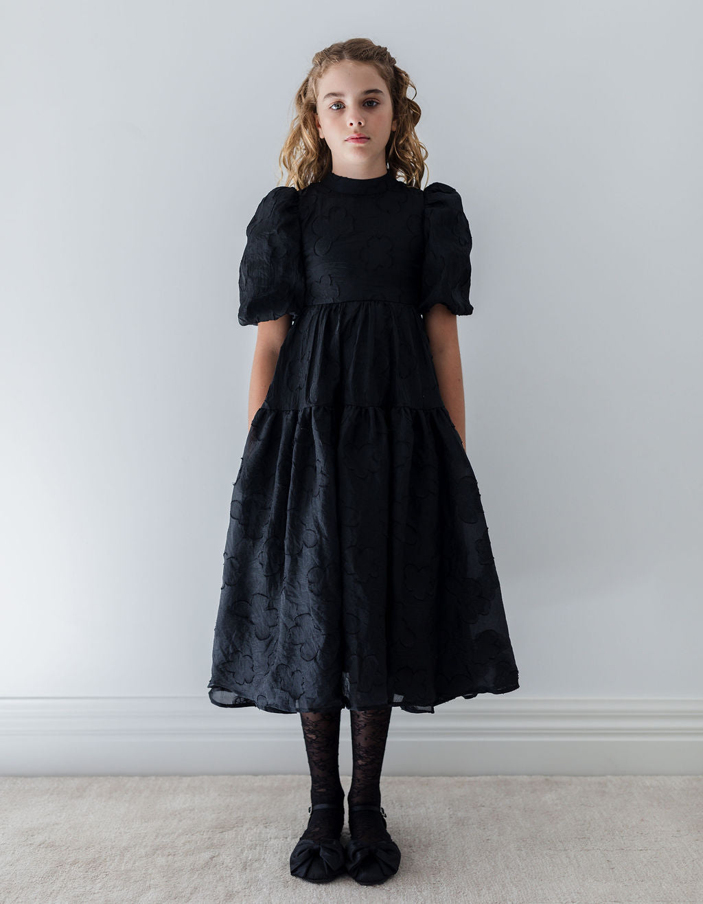 1335-Elise Midi Dress-Black