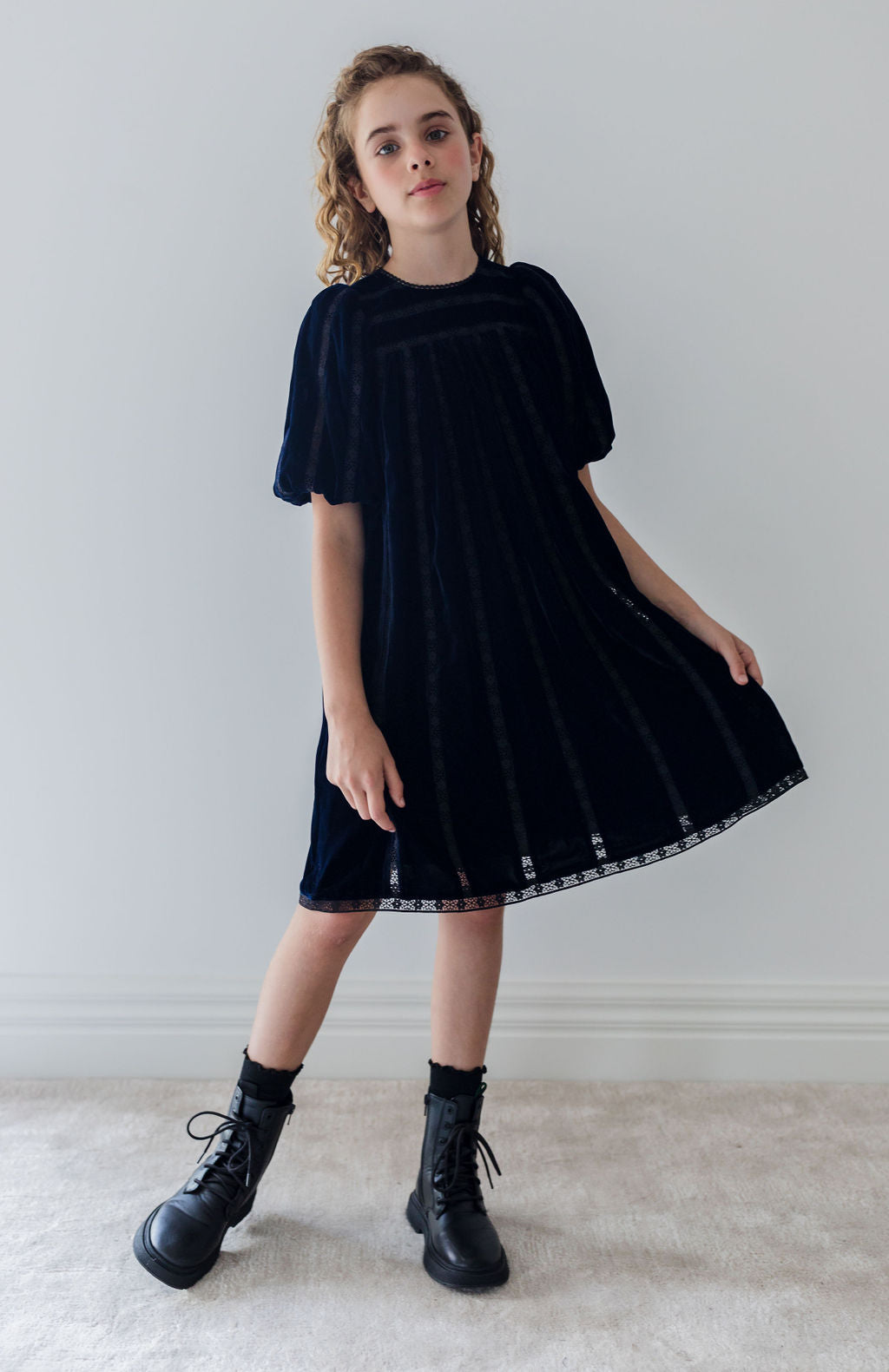 apolina WENDYDRESSワンピース 3-5y apolina WENDY DRESS PATCHWORK 3-5y