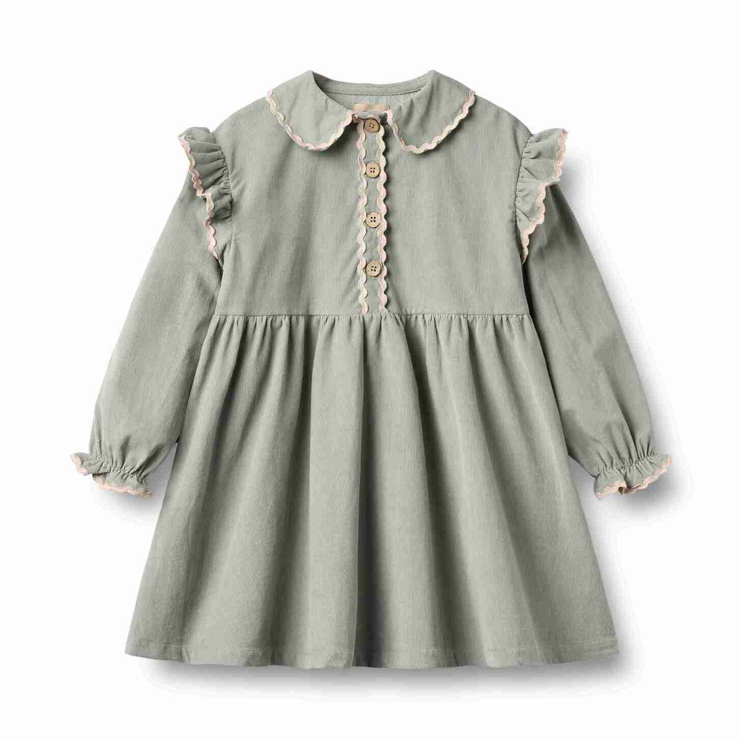 1354-323 DRESS L/S ALISSA - SLIGHTLY BLUE