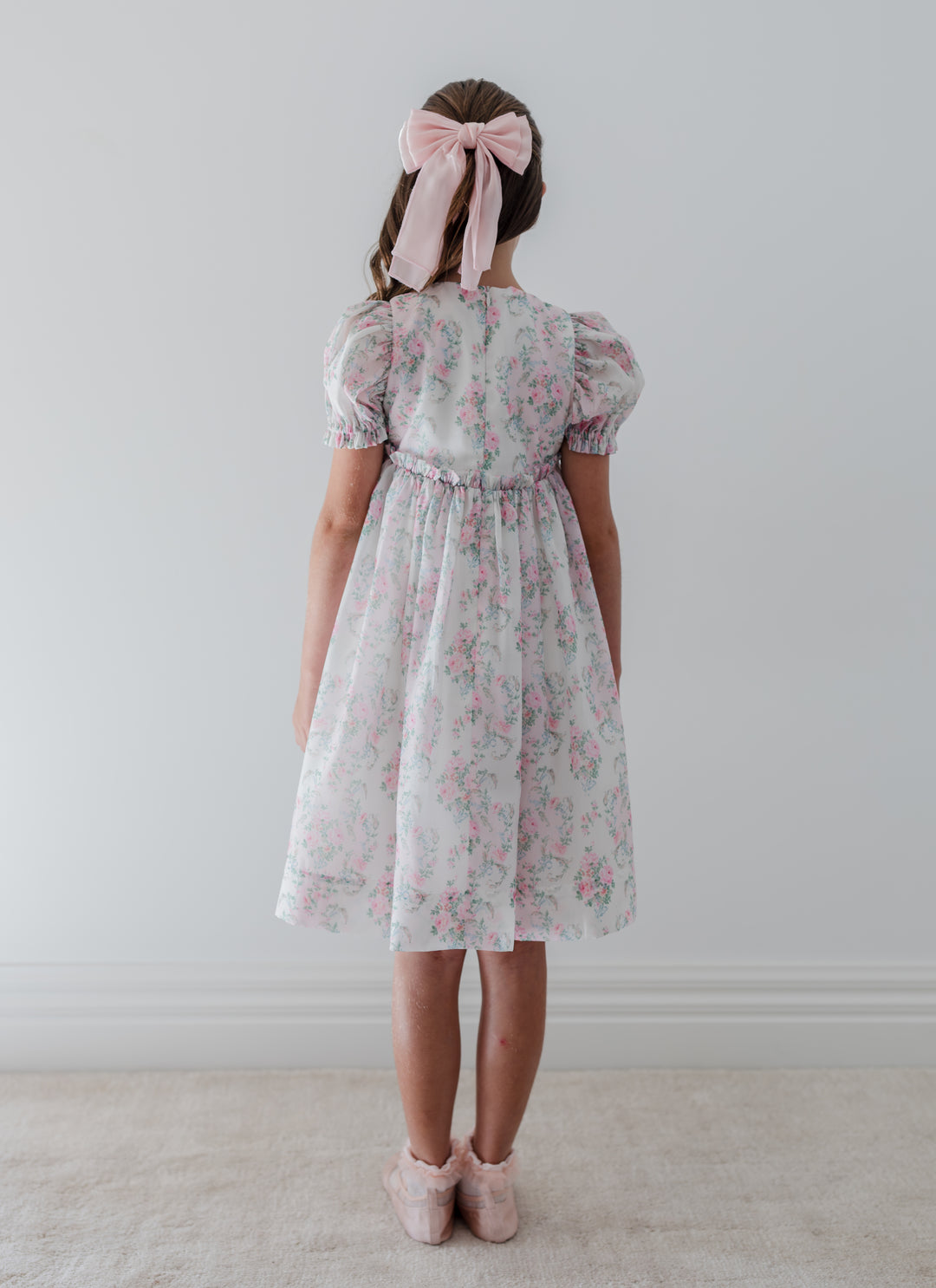 1441-VINTAGE WALLPAPER ORGANZA DRESS