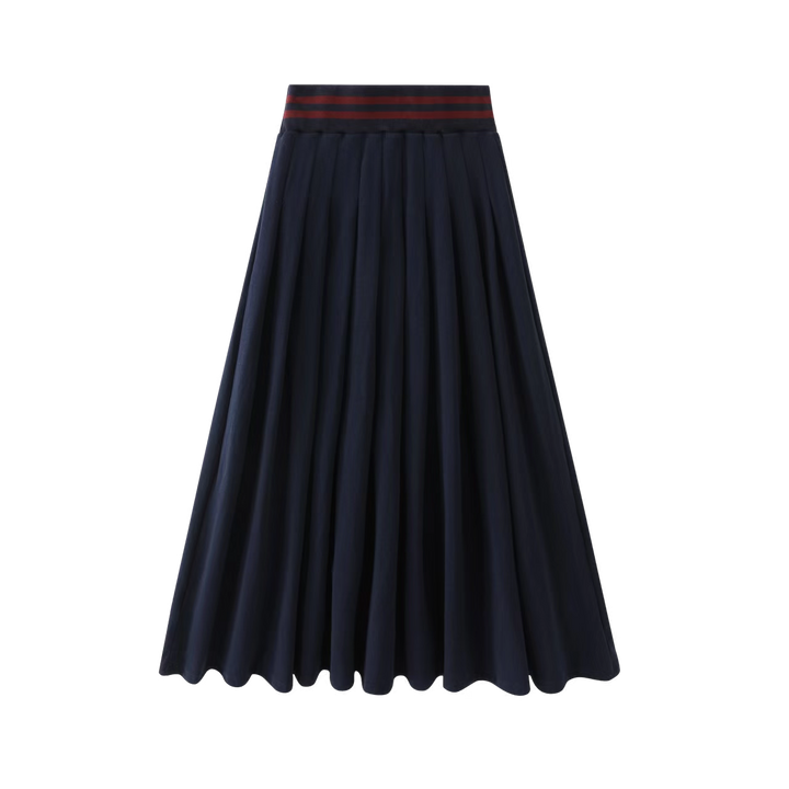 NO-1722-2 Long Skirt - NAVY